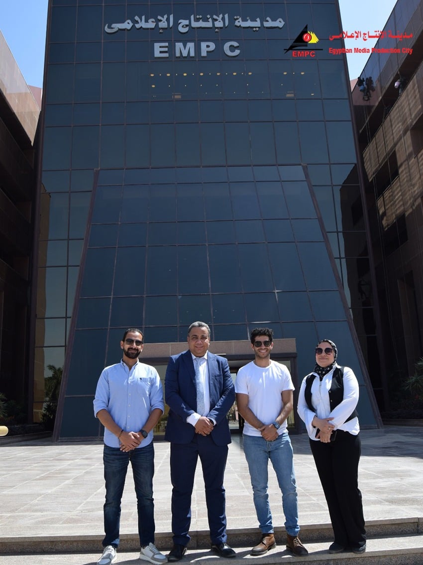 النجم المصرى العالمى مينا مسعود يزور مدينة الإنتاج الإعلامى 