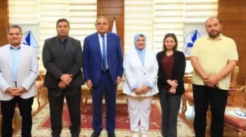 رئيس جامعة كفر الشيخ يرحب بوفد من جهاز تطوير المشروعات المتوسطة والصغيرة ومتناهية الصغر