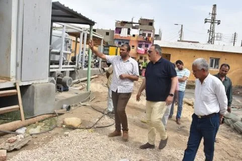 رئيس شركة مياه الأقصر يتفقد محطتي مياه الزينية قبلي وغرب النيل