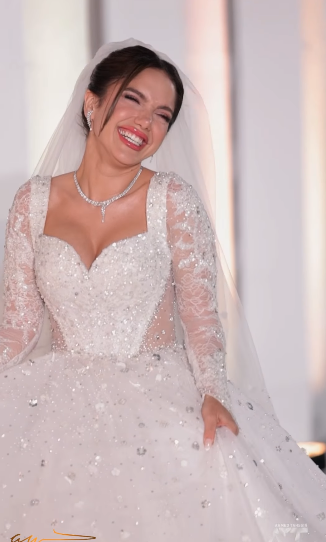 الفنانة رنا رئيس قبل حفل زفافها