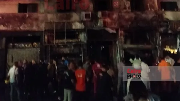 3 إصابات في حريق مطعم شارع عثمان بن عفان بمنطقة مصر الجديدة