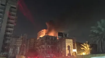 3 سيارات إطفاء للسيطرة على حريق في مبنى السموم بمستشفى قصر العيني