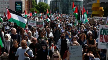مظاهرات كبيرة في أوروبا إحياءً لذكرى النكبة الفلسطينية، أبرزها في لندن وبرلين وباريس.