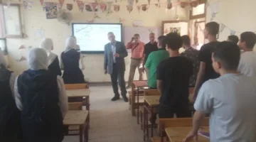 وكيل التعليم ببورسعيد يتابع امتحانات صفوف النقل