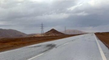 تساقط أمطار خفيفة على مدينة نويبع بجنوب سيناء