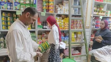إصدار 15 محضر ضبط تمويني لمخالفين في مدينة الخارجة بمحافظة الوادي الجديد