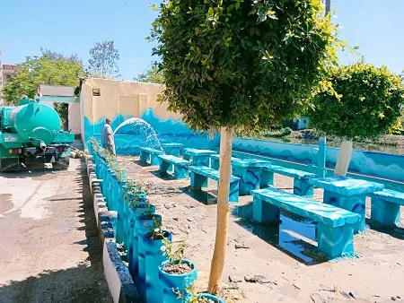 محافظ الغربية يراقب مشاريع التجميل في قرية الدلجمون بكفر الزيات ويثني على المظهر الحضاري. محافظ الغربية يراقب مشاريع التجميل في قرية الدلجمون بكفر الزيات ويثني على المظهر الحضاري.