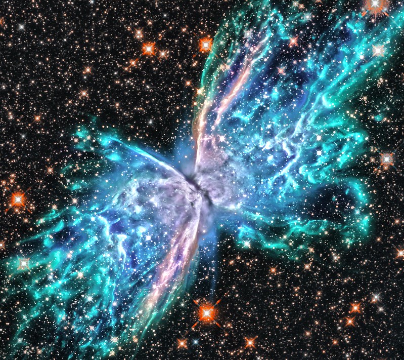 NGC 6302, variant | Edited Hubble Space Telescope image of t… | Flickr