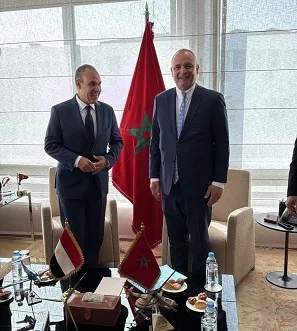 وزير الخارجية يعبر عن اهتمام مصر بتعزيز التعاون الاقتصادي مع المغرب وزير الخارجية يعبر عن اهتمام مصر بتعزيز التعاون الاقتصادي مع المغرب