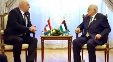 سلام وعباس يؤكدان أهمية حل قضية السلاح الفلسطيني في مخيمات لبنان