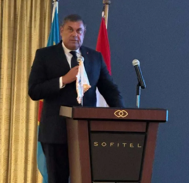 نائب وزير الخارجية يحضر احتفال ترشح جمهورية الكونغو الديمقراطية لمقعد غير دائم في مجلس الأمن نائب وزير الخارجية يحضر احتفال ترشح جمهورية الكونغو الديمقراطية لمقعد غير دائم في مجلس الأمن