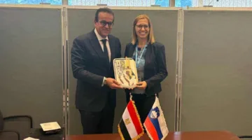 وزير الصحة يناقش مع وزيرة الصحة السلوفينية فرص التعاون في مجالات طبية متعددة