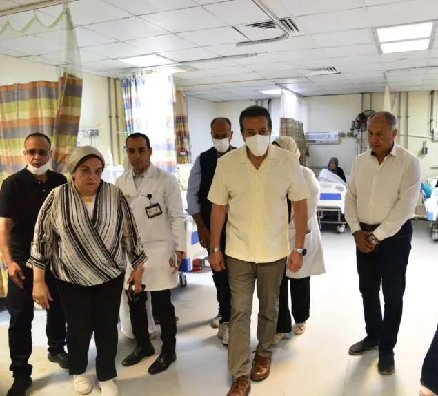 توجيه عاجل من وزير الصحة لمستشفى وادي النطرون بالبحيرة للتعامل مع حالات مصابي حوادث الطرق توجيه عاجل من وزير الصحة لمستشفى وادي النطرون بالبحيرة للتعامل مع حالات مصابي حوادث الطرق