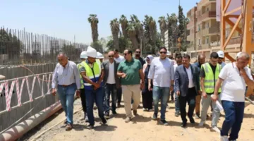 نائب محافظ بني سويف يرافق مساعد وزير الصحة لمتابعة تقدم مشروع بناء مستشفى ببا المركزي