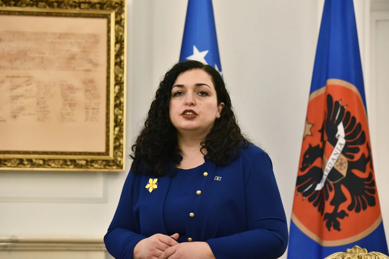 رئيسة كوسوفو تؤكد دعوتها لحلف الناتو لضم بلادها إلى التحالف رئيسة كوسوفو تؤكد دعوتها لحلف الناتو لضم بلادها إلى التحالف