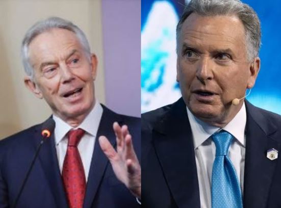 مستشار الرئيس الأمريكي للشرق الأوسط يستعين بطوني بلير للحصول على نصائح بشأن إنهاء الصراع في غزة.