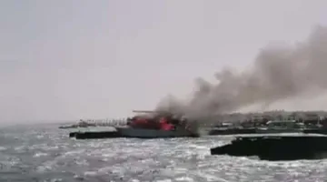 إخماد حريق اندلع في إحدى القوارب السياحية في الغردقة