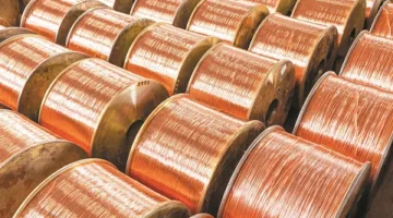 انخفاض واردات النحاس بنسبة 60.4% في شهر فبراير الماضي