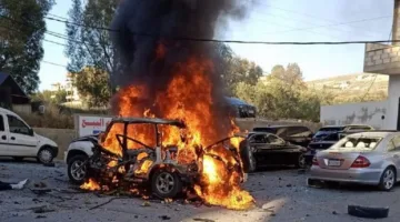 إصابة فرد جراء هجوم إسرائيلي على سيارة في جنوب لبنان