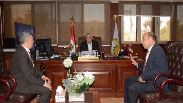 محافظ الغربية يستقبل المسؤول الجديد في وزارة الزراعة محافظ الغربية يستقبل المسؤول الجديد في وزارة الزراعة