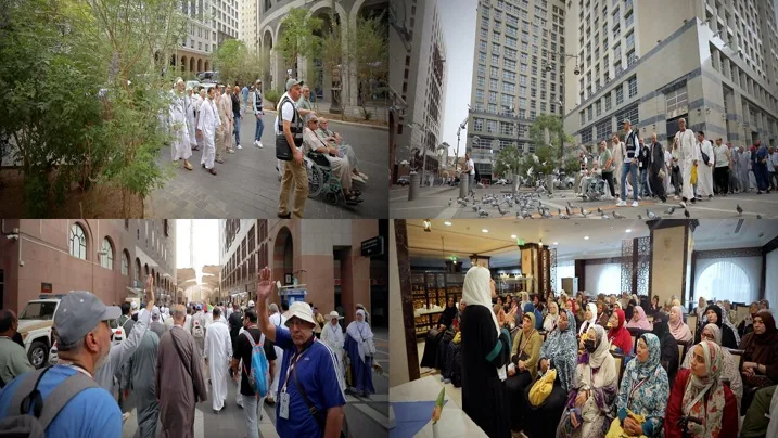 وفد وزارة الداخلية لحجاج القرعة يقوم بزيارة الروضة الشريفة وفد وزارة الداخلية لحجاج القرعة يقوم بزيارة الروضة الشريفة