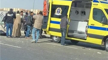 7 مصابين بسبب انقلاب ميكروباص بالطريق الأوسطى