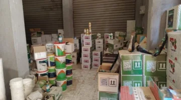 إغلاق مصنع غير مرخص لتصنيع الأسمدة والمخصبات الزراعية المقلدة في المنوفية