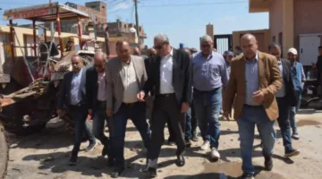 محافظ الغربية يتابع مشروع الصرف الصحي
