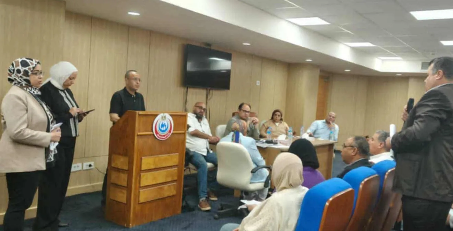 الصحة تعقد اجتماعًا تحضيريًا لتنفيذ استراتيجية التأمين الصحي على ساحل البحر الأبيض المتوسط خلال فصل الصيف. الصحة تعقد اجتماعًا تحضيريًا لتنفيذ استراتيجية التأمين الصحي على ساحل البحر الأبيض المتوسط خلال فصل الصيف.