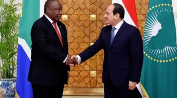 السيسي ورئيس جنوب أفريقيا يناقشان الوضع الحالي في القارة الأفريقية