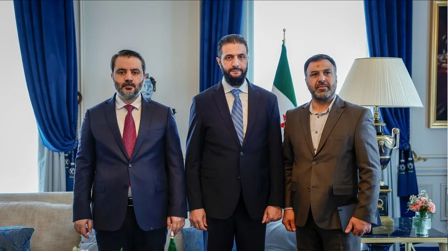الرئيس السوري يلتقي فريد المذهان المعروف بـ القيصر في باريس