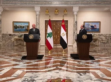 الرئيس اللبناني: علاقة أبدية بين مصر ولبنان ونسعى لتحقيق سلام عادل للمنطقة الرئيس اللبناني: علاقة أبدية بين مصر ولبنان ونسعى لتحقيق سلام عادل للمنطقة