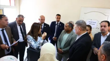 وزيرة التنمية المحلية تقوم بزيارة مفاجئة إلى مركز الصف في الجيزة لمتابعة تقدم الأعمال في الخدمات العامة