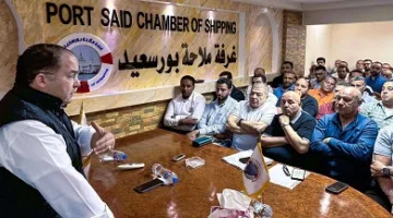 غرفة الملاحة في بورسعيد تبحث مشكلة جمع نفايات السفن