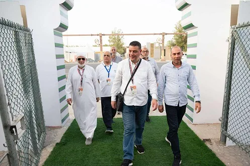 بعثة حج الجمعيات الأهلية تقوم بجولة تفقدية لمخيمات الحجاج في عرفات ومنى بعثة حج الجمعيات الأهلية تقوم بجولة تفقدية لمخيمات الحجاج في عرفات ومنى