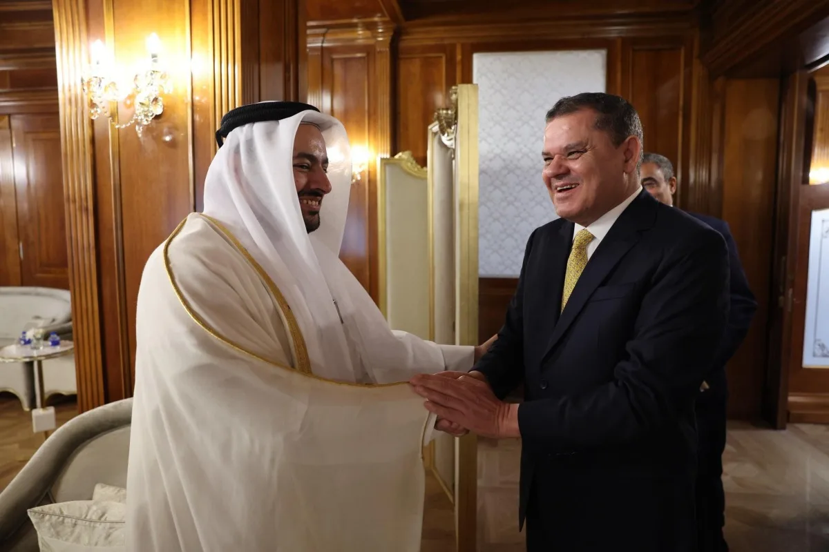  رئيس حكومة الوحدة الوطنية في ليبيا يستقبل وزير الدولة بوزارة الخارجية رئيس حكومة الوحدة الوطنية في ليبيا يستقبل وزير الدولة بوزارة الخارجية