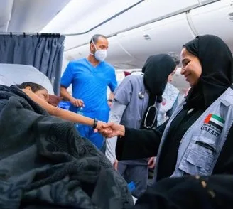 الإمارات تُ evacuate 188 مريضًا ومرافقيهم من غزة الإمارات تُ evacuate 188 مريضًا ومرافقيهم من غزة