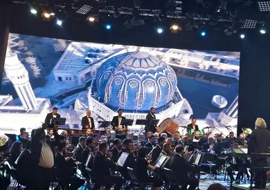 احتفال موسيقي في بغداد، عاصمة السياحة العربية 2025