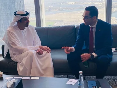 وزير الاستثمار يناقش مستجدات مشروع رأس الحكمة مع المدير التنفيذي لشركة مدن الإماراتية وزير الاستثمار يناقش مستجدات مشروع رأس الحكمة مع المدير التنفيذي لشركة مدن الإماراتية