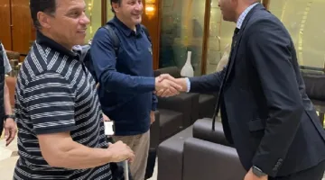وصول حسام البدري وأول مجموعة من الرياضيين المصريين إلى القاهرة