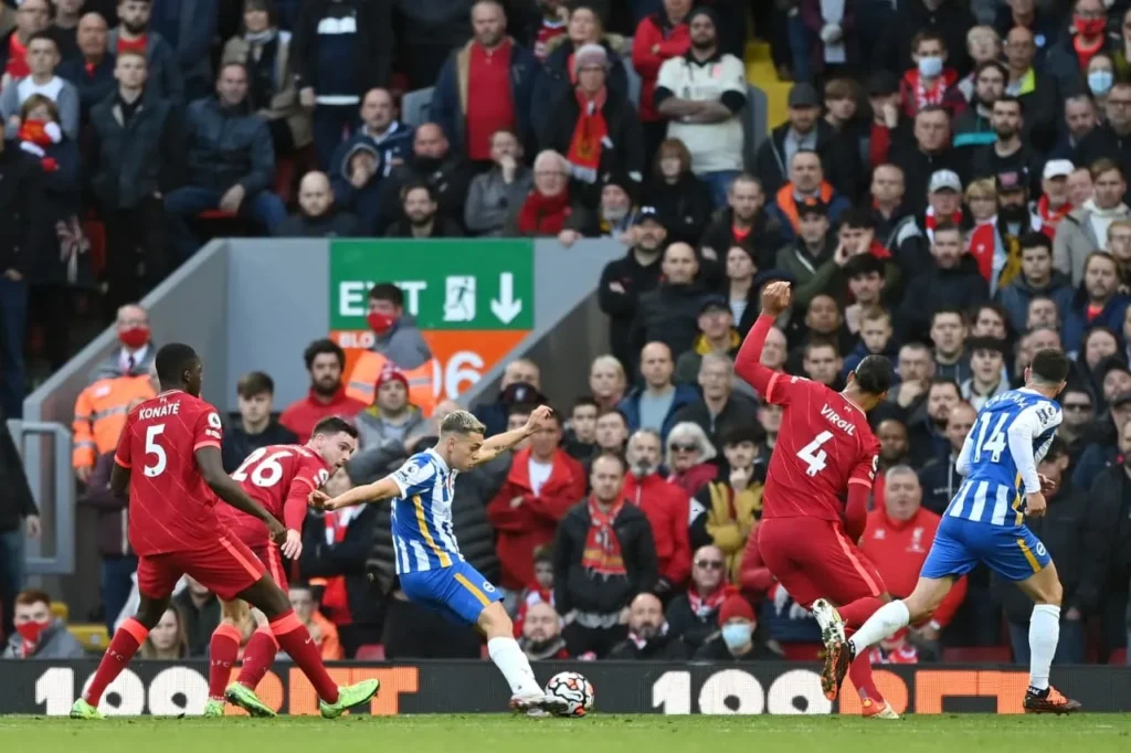 تشكيل ليفربول ضد برايتون بالجولة 10 في الدوري الإنجليزي