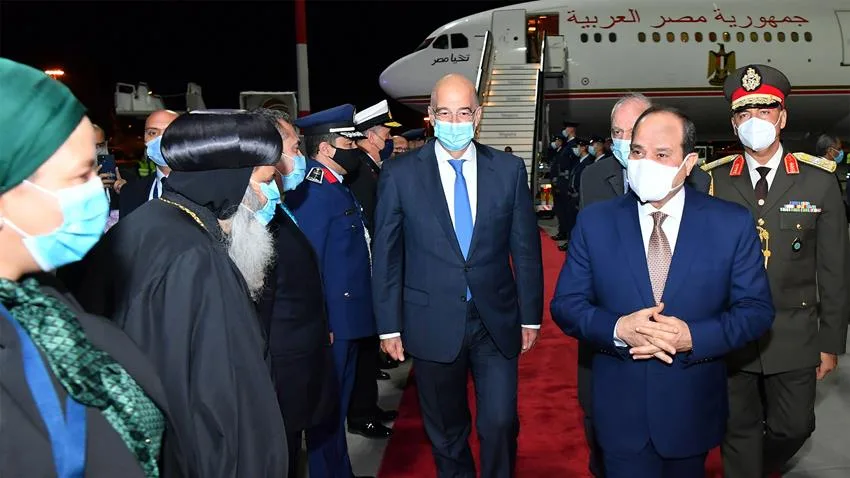 الرئيس السيسي يصل العاصمة اليونانية أثينا