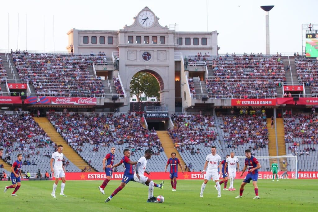 برشلونة ضد توتنهام في كأس خوان جامبر (المصدر:Gettyimages)