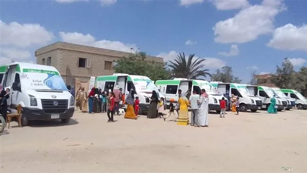 "الصحة" تُطلق قافلة طبية مجانية ضمن "حياة كريمة" بالشرقية