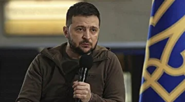 المستشار الألماني يستضيف رئيس أوكرانيا في مقر الحكومة الألمانية.