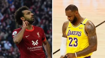ليبرون جيمس يرسل تهنئة مميزة لصلاح وليفربول بعد فوزهم بلقب الدوري الإنجليزي الممتاز.