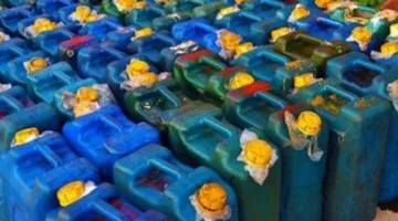 seizure of 60,000 liters of diesel and gasoline intended for black market sale in Beheira