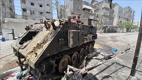 القسام يعلن عن استهداف ثلاث آليات إسرائيلية في كمين معقد شمال غزة