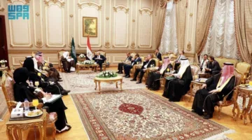 آل الشيخ يزور رئيس مجلس الشيوخ المصري