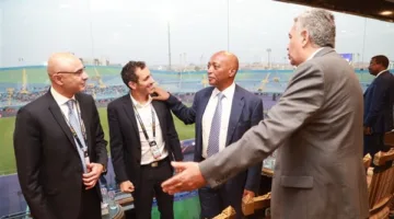 أبوريدة يلتقي رئيس الكاف خلال نهائي كأس أفريقيا للشباب